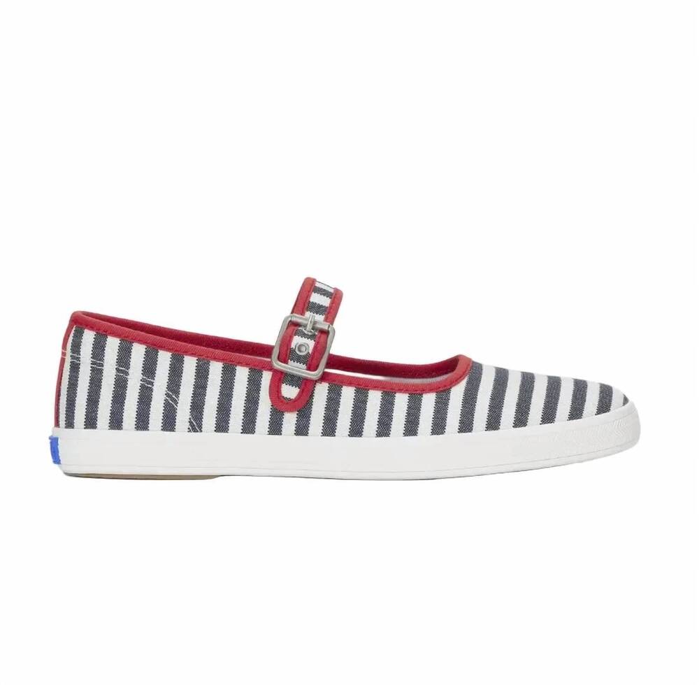 NEW KEDS women's maisie mary jane in white/navy/red